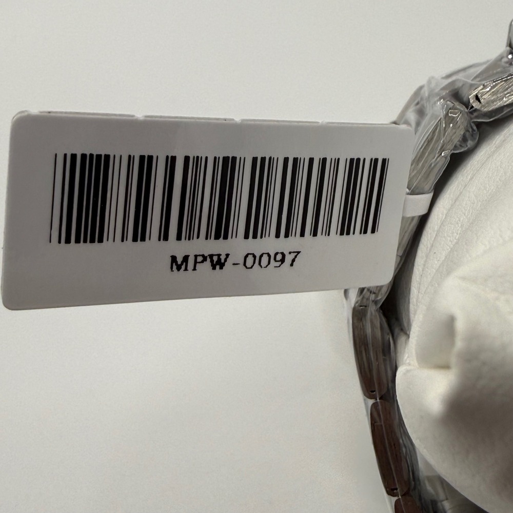 Montres Prestige Mens Chronograph Watch Silver White Tachymeter MPW-0097 NEW - Picture 3 of 6